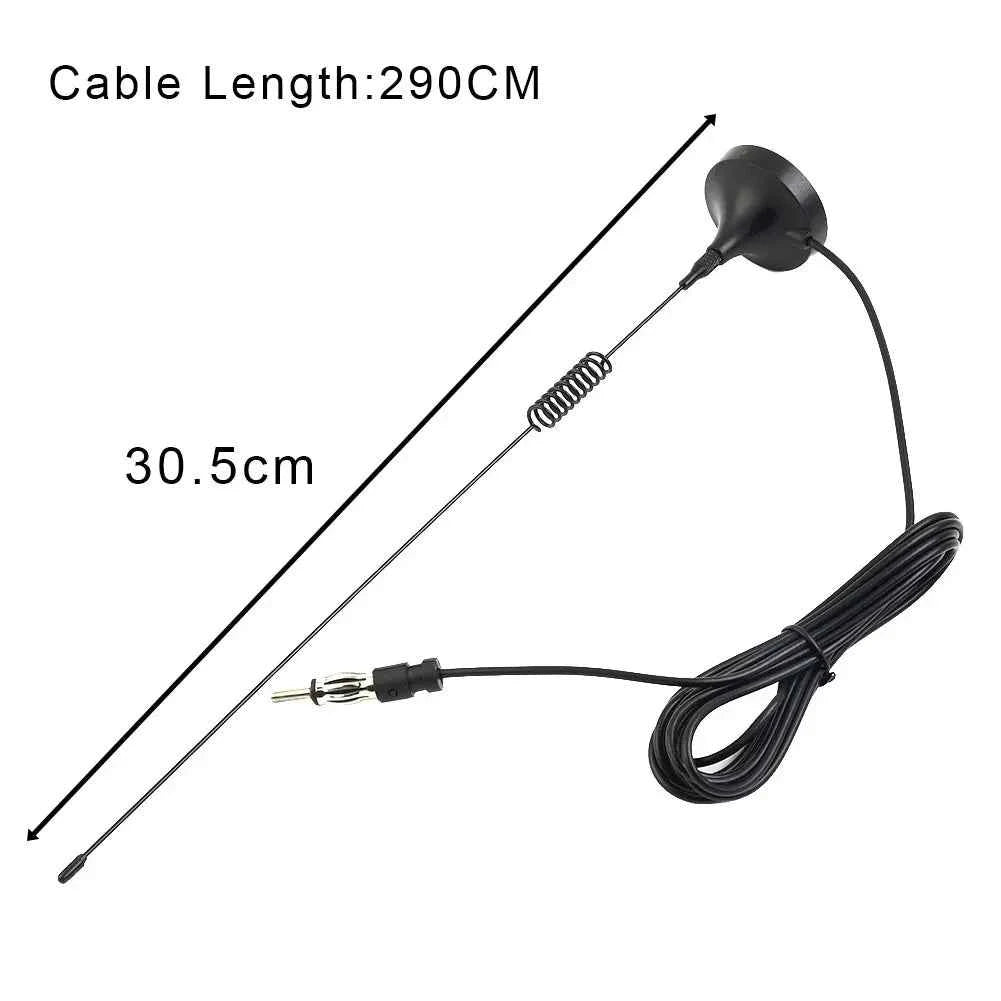 Auto Stereo Radio FMAM Signal Aerial, Car Signal Booster Antenna, Dual Band 144/430Mhz, 31cm Antenna Length, Easy Installation