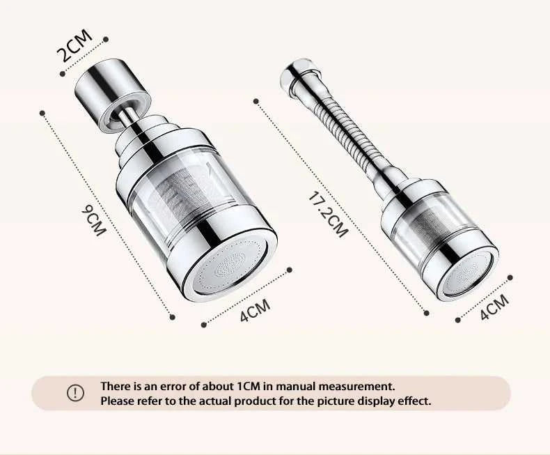 Kitchen Faucet Purifier 360°Rotating Anti Splash Water Telescopic Faucet Extender 316 Stainless Steel Faucet Tap Water Filter The jack market .AU The jack market .AU $ 71 14:10#316 Two Short