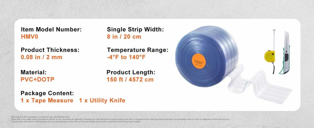 SucceBuy 150/164ft Clear Strip Curtain Ribbed Plastic Durable Door Strips PVC Bulk Roll for Warehouses Factories Supermarkets The jack market .AU The jack market .AU Home $ 163 14:173#150 ft x 8 in;200007763:201336101
