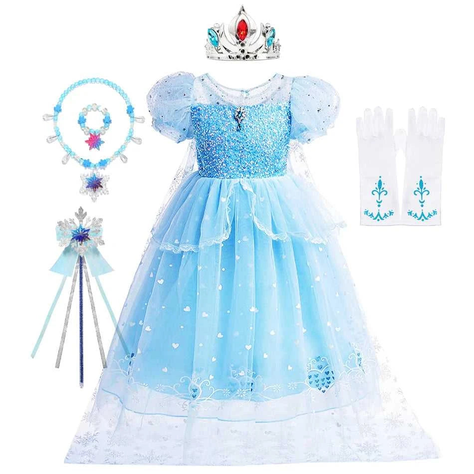 Elsa Dress for Girl Fancy Christmas Dress Girls Princess Halloween Anna Costume 4 5 6 7 8 9 10 Years The jack market .AU The jack market .AU Mum & Kids: Essential Products for Every Family $ 34 14:200003699#dress I1;200000463:200004187#2T Tag-100