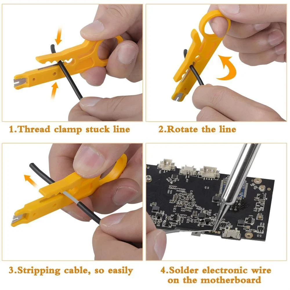 SolderPro 15-in-1 Adjustable Temperature Soldering Iron Kit - 220V 60W with EU Plug