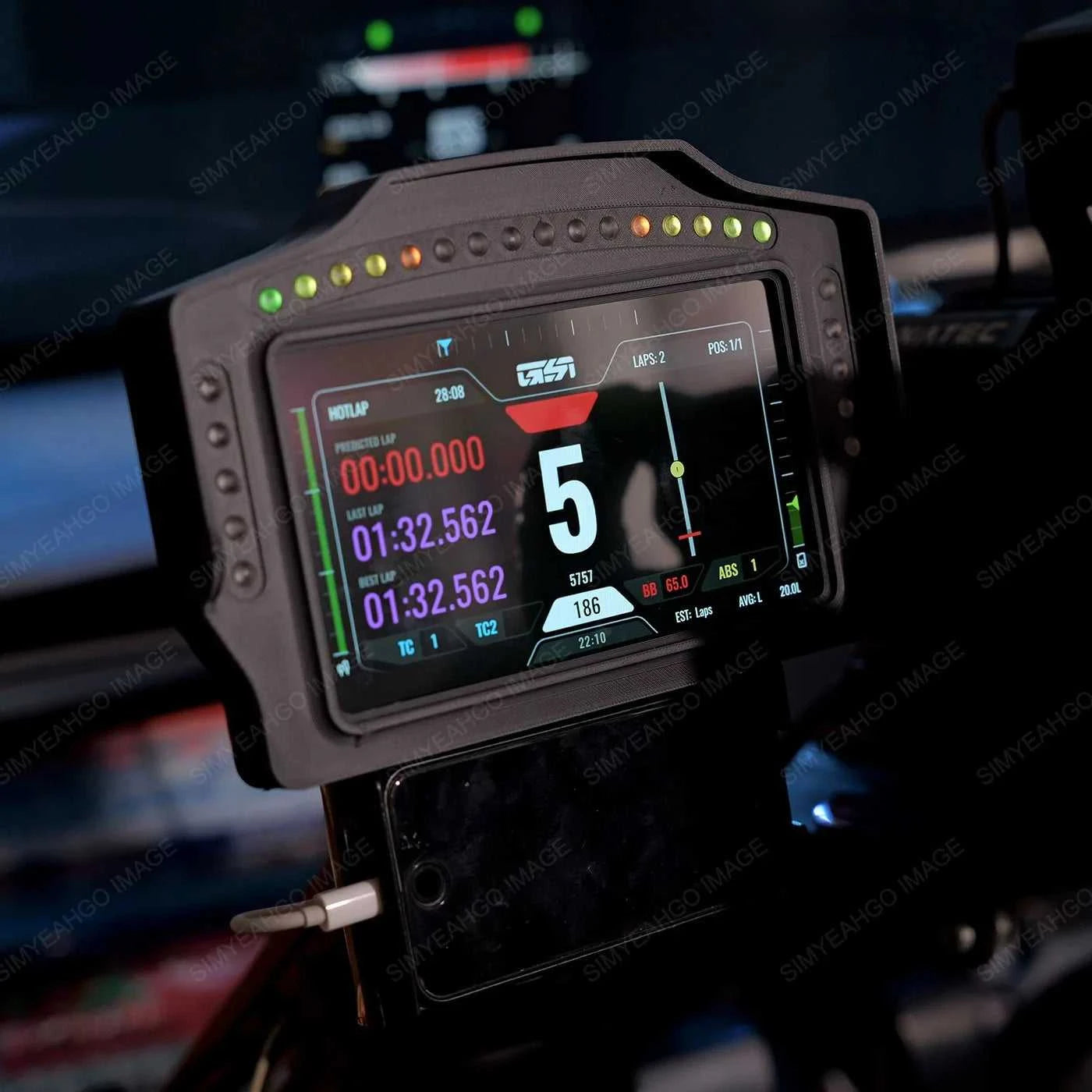 PC Simracing Games 7 inch Multi-functional Instrument Speed Display Dashboard for MOZA FANATEC Simagic Logitech G29 Accessories The jack market .AU The jack market .AU Accessories Electronics $ 217 14:193#WK 7inch Meter