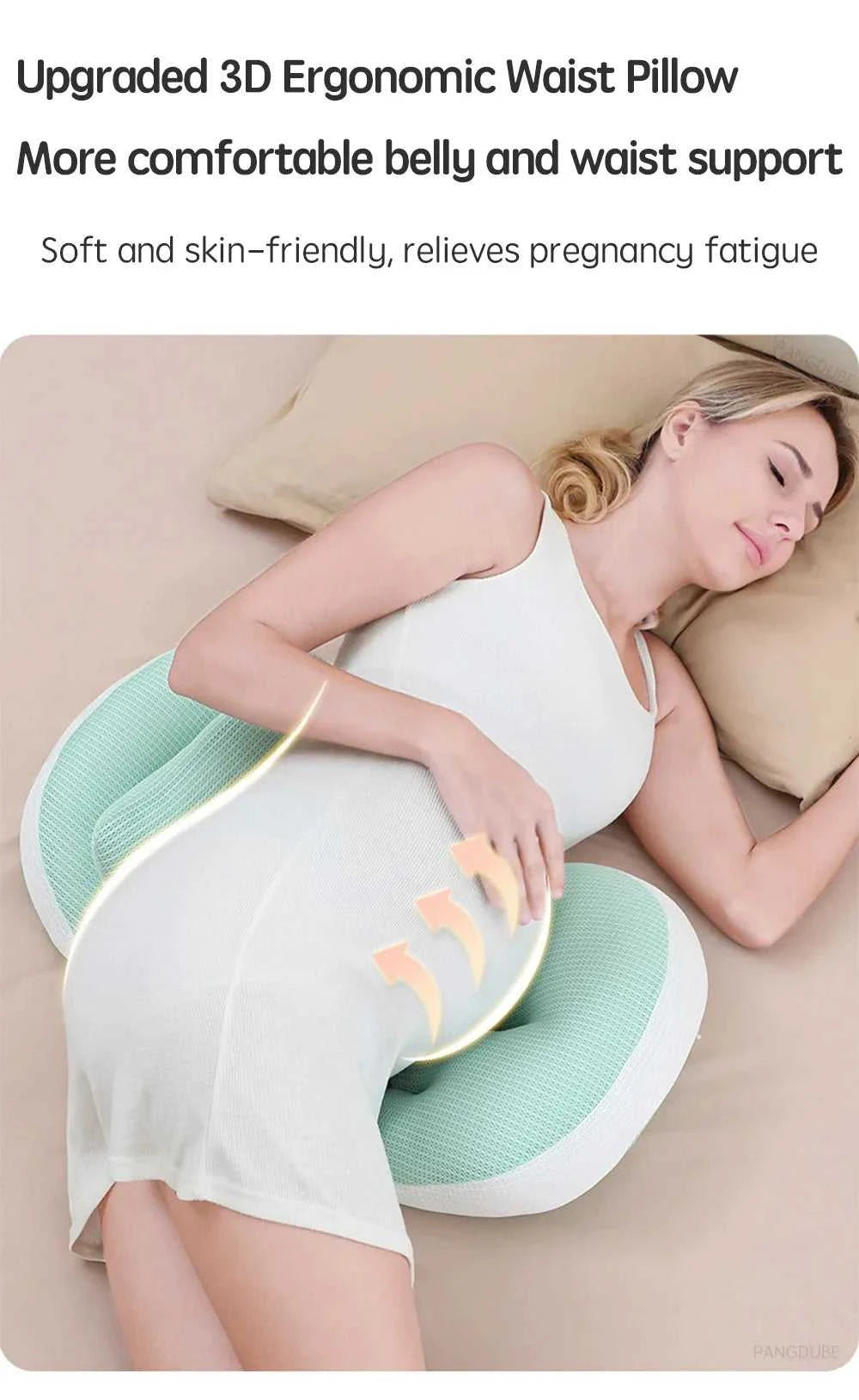 PANGDUBE Pregnancy Pillow with 1pc Free An Auxiliary Pillow Cotton Waist Support Pillow for Pregnant Women Sleeping Body Pillow The jack market .AU The jack market .AU Mum & Kids: Essential Products for Every Family $ 45 14:200021498#Pink
