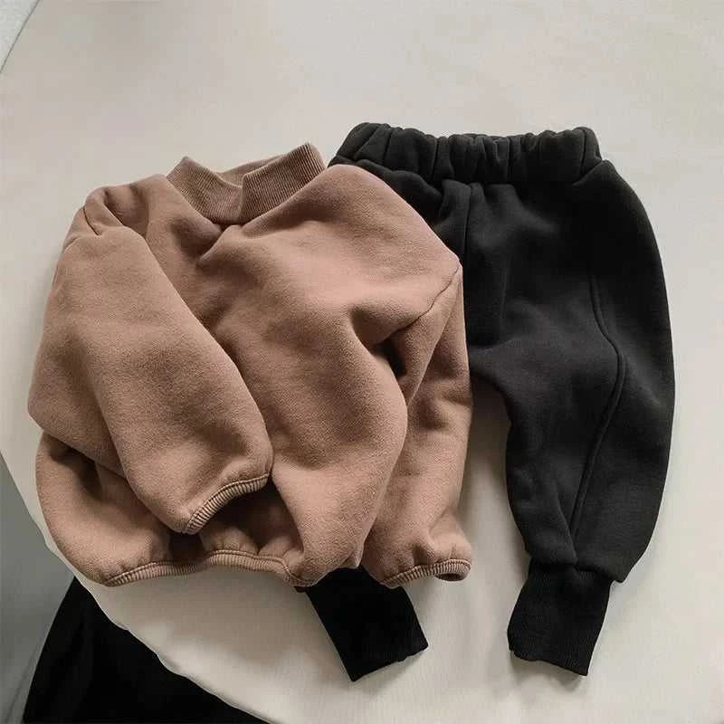 Winter New Baby Fleece Sweatshirt Boys Girls Solid Warm Pullover Plus Velvet Thick Toddler Casual Versatile Tops Kids Clothes The jack market .AU The jack market .AU Mum & Kids: Essential Products for Every Family $ 39 14:365458;200000463:200004191#110 for 4T