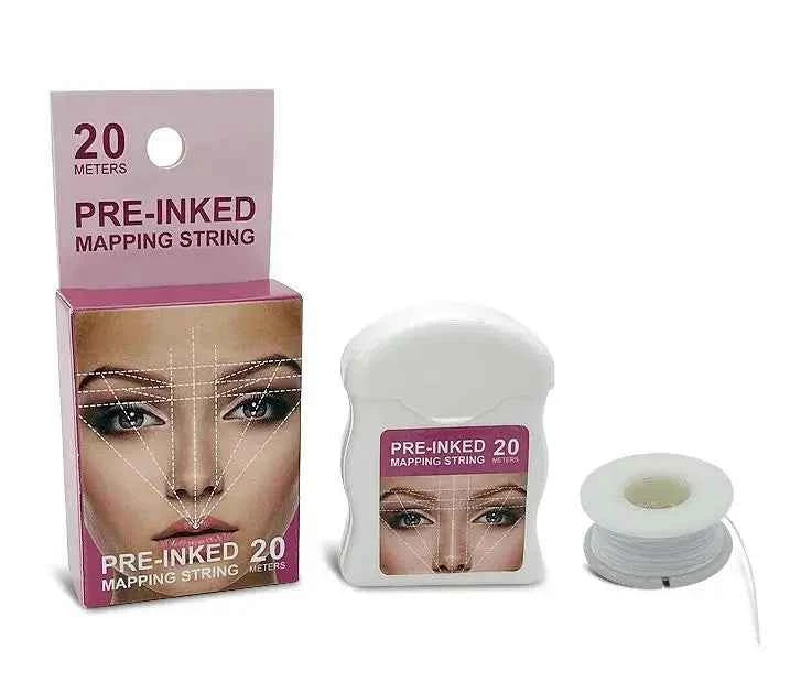 Microblading Mapping String - Liquid-Free Eyebrow Positioning Tool for Perfect Makeup Application