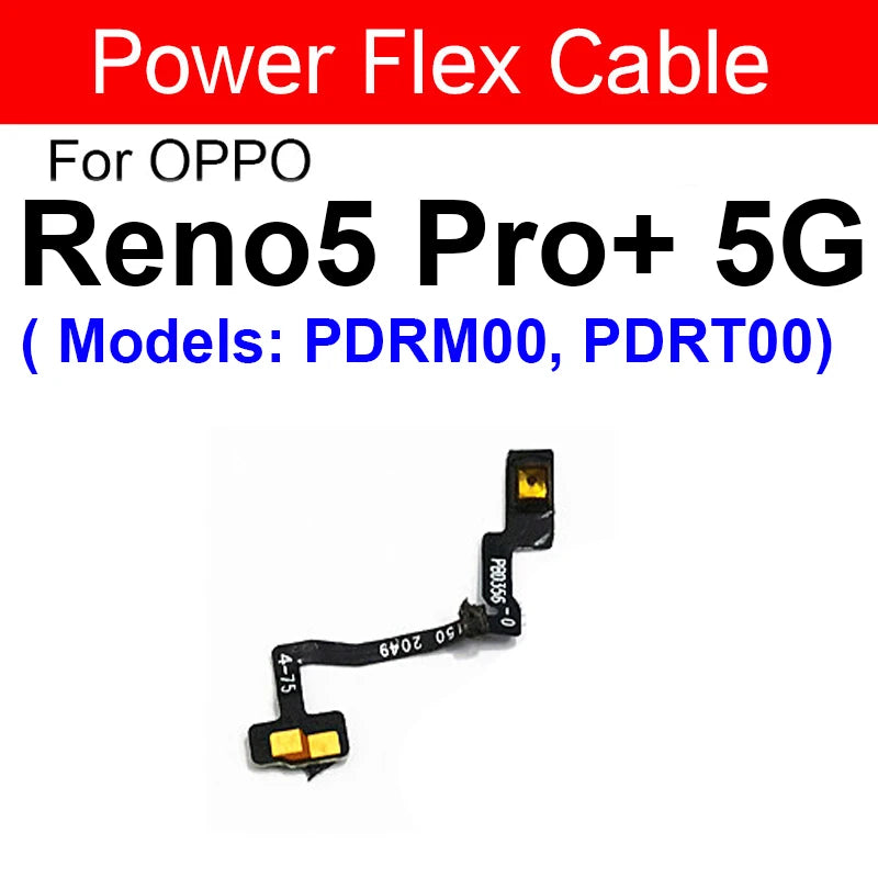 OPPO Power Volume Flex Cable - Durable Replacement for Reno 5, 6, Pro Plus, 6 Lite, 4G & 5G