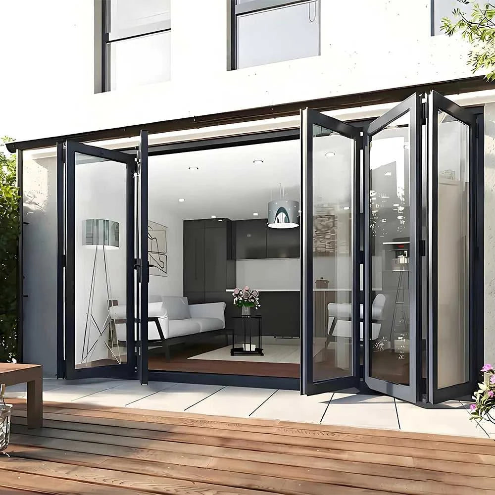 Sixinalu Folding Door Thermal Break Aluminum Profile Alloy Frame Sliding Accordion Door Custom Double-glazed Tempered Glass The jack market .AU The jack market .AU Home $ 3465 14:200001951#9Sq.m.