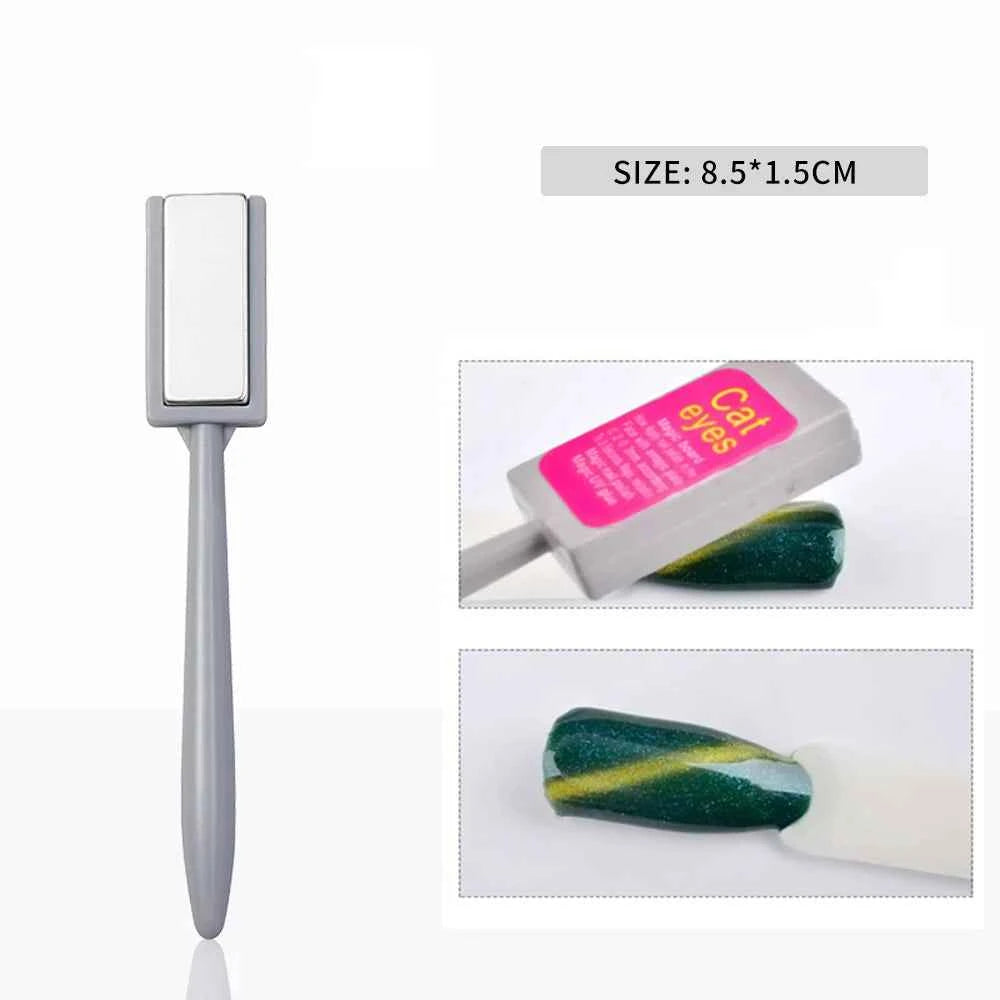 StrongCat Cat Eye Magnet Stick for UV Gel Polish - Multi-Functional Nail Art Decoration Tool