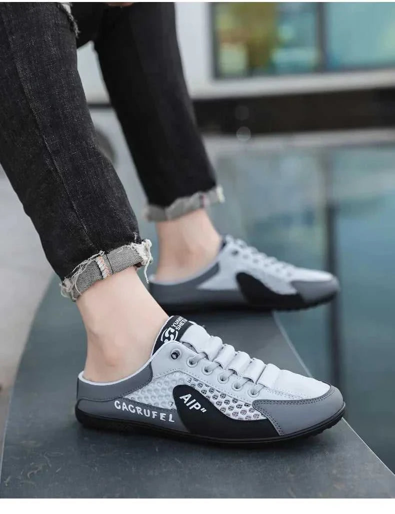 Men's Fashion Soft Bottom Half Slippers Summer New Casual Shoes Soft Bottom Support Shoes Sports Shoes Zapatos De Hombre The jack market .AU The jack market .AU Step Up Your Style: Trendy Shoes for Every Occasion! $ 67 14:29#White Khaki;200000124:200000338