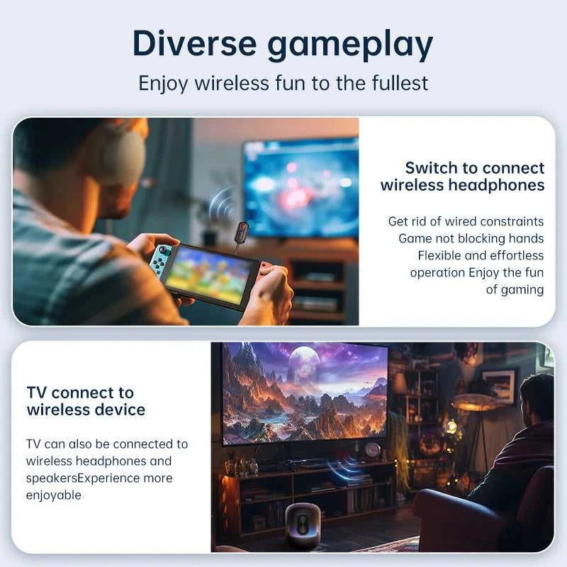 Bluetooth 6.0 Audio Transmitter Receiver 3.5MM AUX Hifi Stereo Music Wireless Adapter With Mic For Car Airplane TV PC Headphone The jack market .AU The jack market .AU Accessories Electronics $ 55 14:193#Bluetooth 6.0;200007763:201336100