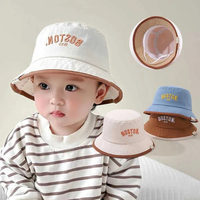 Spring Summer Baby Bucket Hat Letter Embroidered Baby Boys Girls Fisherman Cap Kids Beach Panama Sun Hats The jack market .AU The jack market .AU Mum & Kids: Essential Products for Every Family $ 24 14:29#blue;5:100014066#48-50CM fit 1-3Y