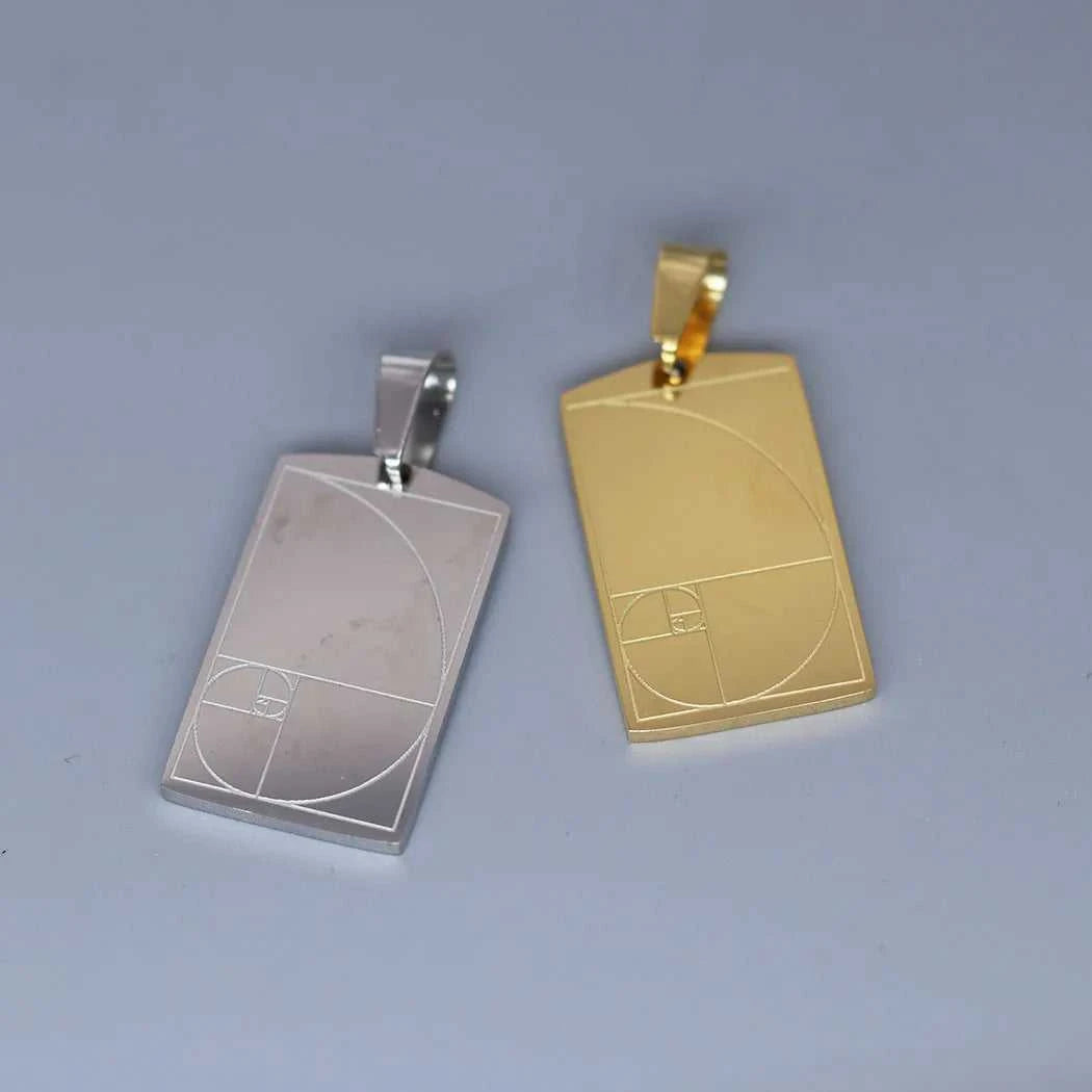 2pcs DIY Punk Rectangle Spiral Fibonacci Stainless Steel Pendant Charms for Jewelry Making Necklace Keychain Accessories Bulk The jack market .AU The jack market .AU Jewellery & Chains $ 46 200001033:865#SPA240-G
