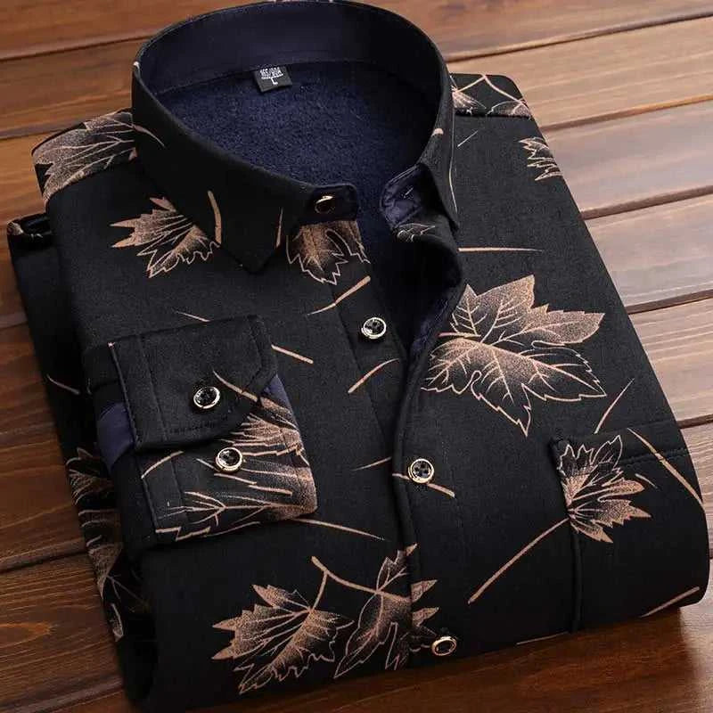 High Quality Men's Clothing 2026 Men Long Sleeve Thick Warm Shirt Tops Fashion Men Print Handsome Versatile Shirts Formal Shirts The jack market .AU The jack market .AU Men Fashion $ 43 14:771#6F HB622;5:4183#3XL(80-90KG)