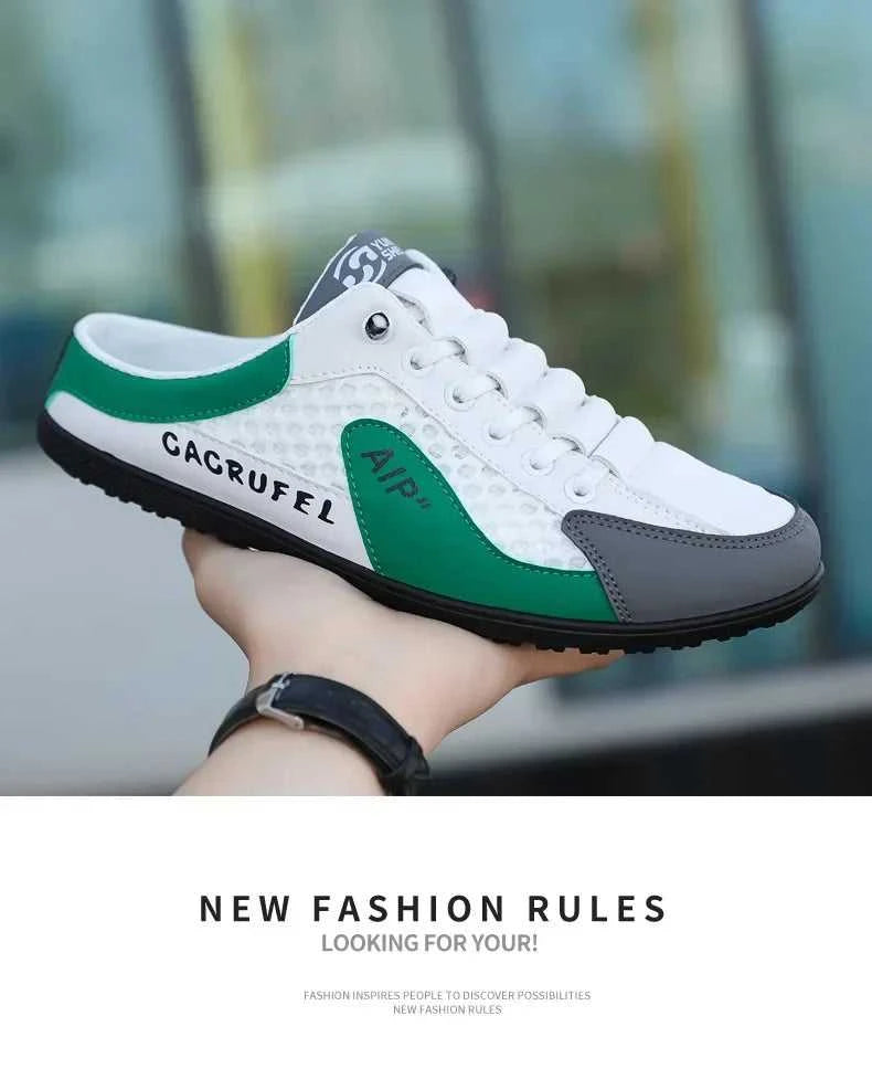 Men's Fashion Soft Bottom Half Slippers Summer New Casual Shoes Soft Bottom Support Shoes Sports Shoes Zapatos De Hombre The jack market .AU The jack market .AU Step Up Your Style: Trendy Shoes for Every Occasion! $ 67 14:29#White Khaki;200000124:200000338