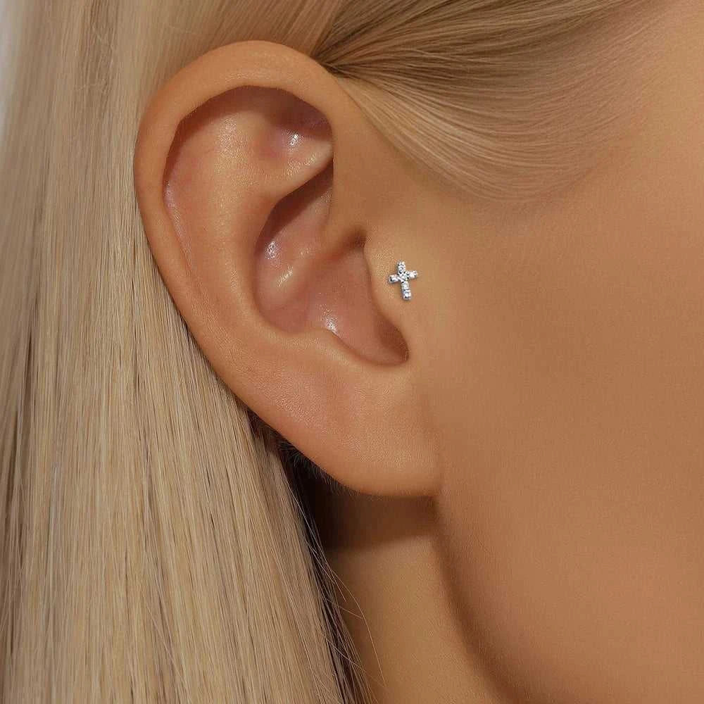 AIDE 925 Sterling Silver 1Pc Mini Shiny Heart/WaterDrop For Women Cartilage Piercing Earring INS Classic Pendant Tassel Gifts The jack market .AU The jack market .AU Jewellery & Chains $ 54 200000226:200006154#26;200001034:361180#1 piece