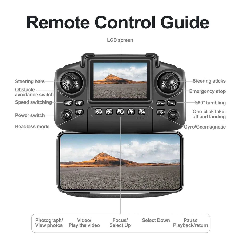 2026 New original E88 Air With Screen-Controlled Lighting Mini Drone 4K Untal 2 Camera Optical Flow Remote Control Aircraft gift The jack market .AU The jack market .AU Drones $ 81 14:10#Black