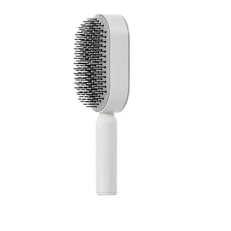 Self-Cleaning Hair Brush for Women | One-Key Airbag Massage & Anti-Static Comb | Effortless Hair Care