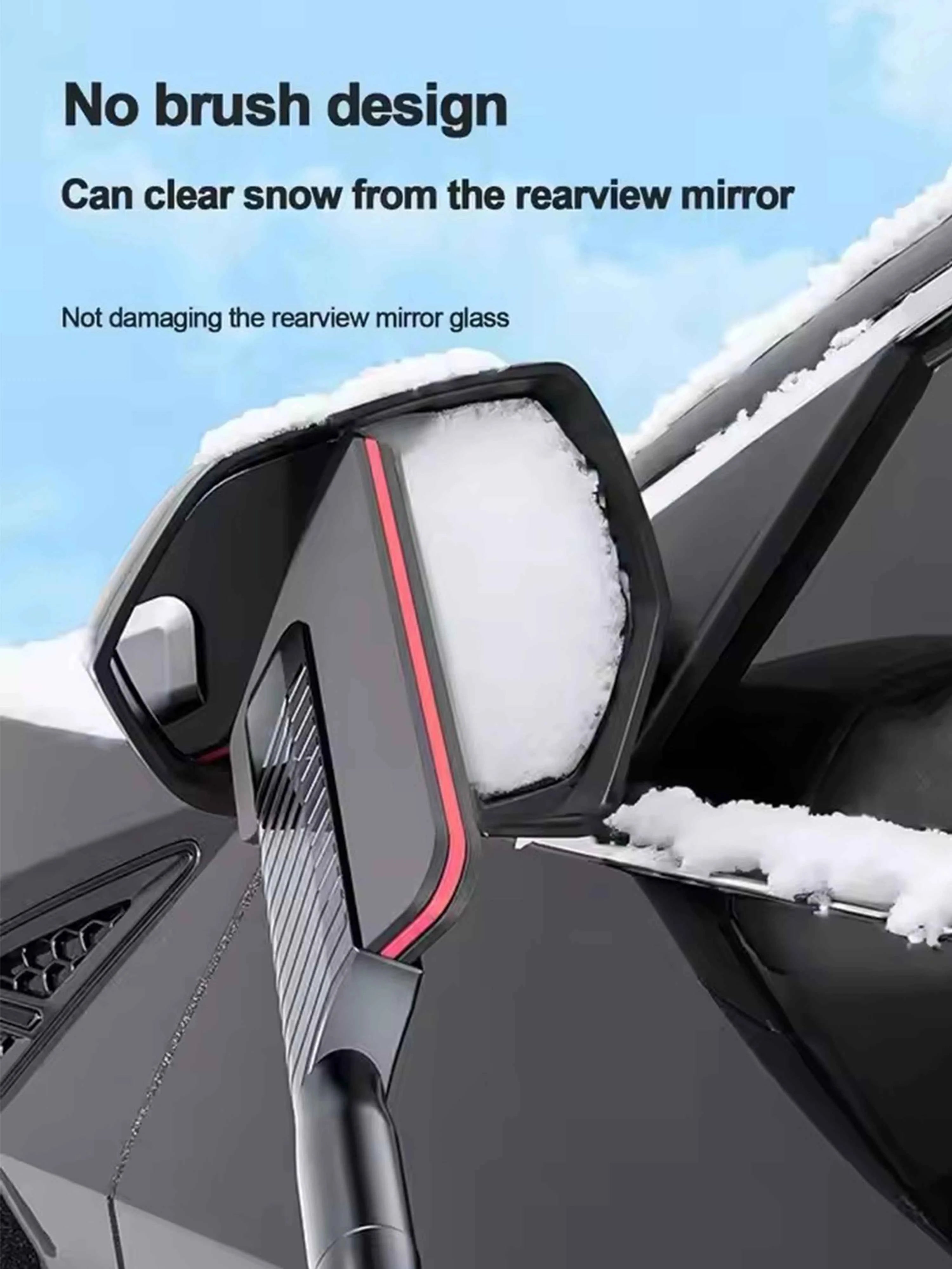 Detachable Car Snow Shovel - Multi-Functional Telescopic Ice Scraper for Winter Snow Removal & Vehicle Cleaning