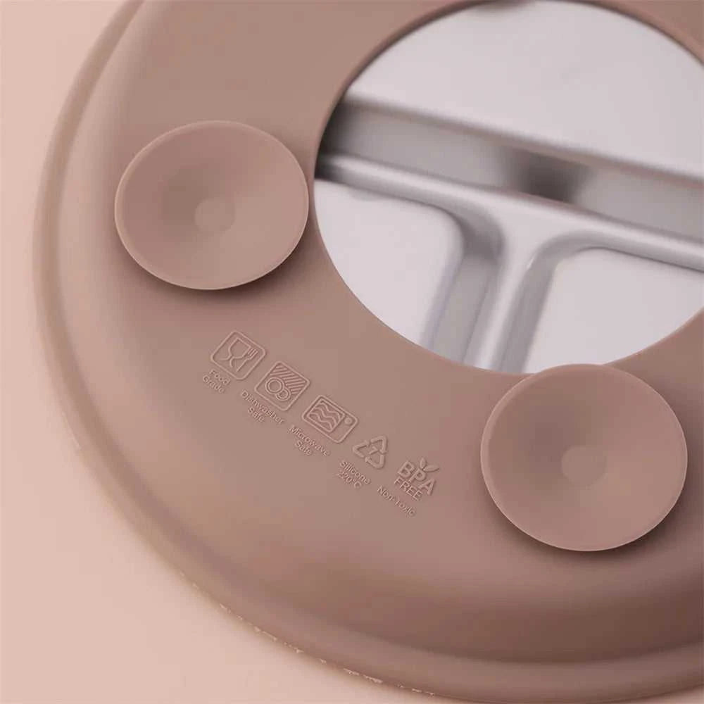 Color Kids 1PCS Stainless Steel Plate Detachable Suction Dishes Baby Feeding Sucker Bowl Food Grade Silicone Food Tray Tableware The jack market .AU The jack market .AU Mum & Kids: Essential Products for Every Family $ 29 14:496#55-sage