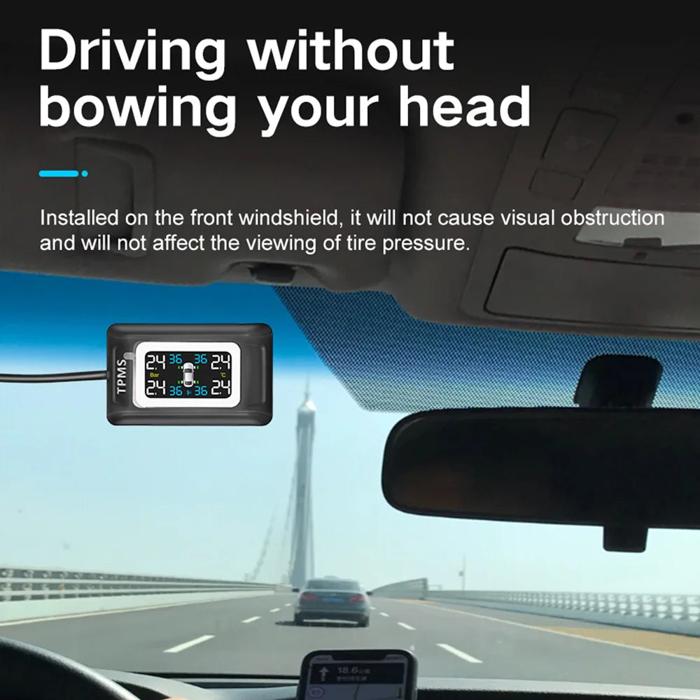 Original Car Design Dedicated Intelligent TPMS Compact and unobtrusive Accessories New Upgraded Tire Pressure Monitoring System