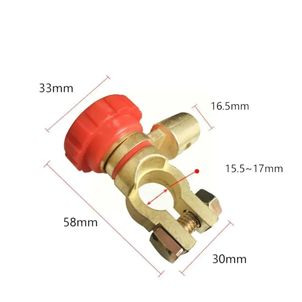 Car Battery Disconnect Switch Rotatable Leakage Protection Disconnect Isolator Switch Car Truck Parts Battery Cut-off