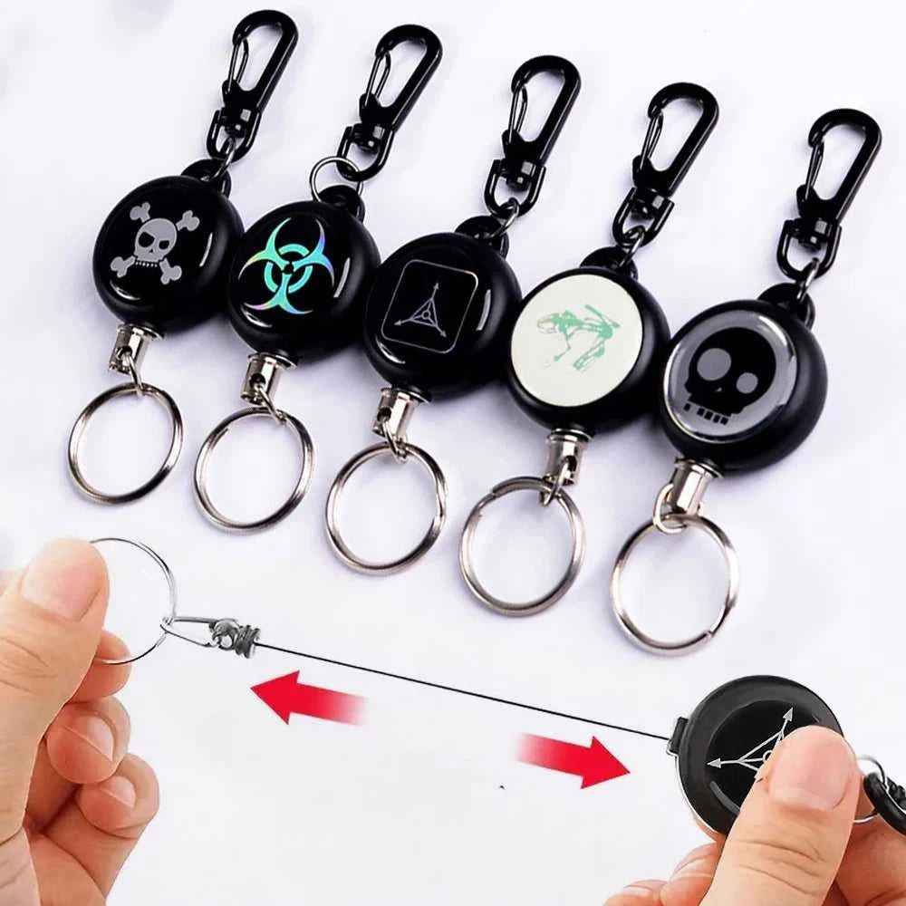 Multicolor Anti-Theft Keychains Unisex Anti Lost Retractable Elastic Rope Keyrings With Carabiner Reel Clip For ID Name Card Key The jack market .AU The jack market .AU Jewellery & Chains $ 47 14:771#O