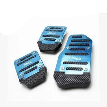 Car Pedal Cover Kit Pedali Red/Blue/Silver Auto Parts New 3Pcs/set Universal Anti Slip Aluminum Manual Transmission