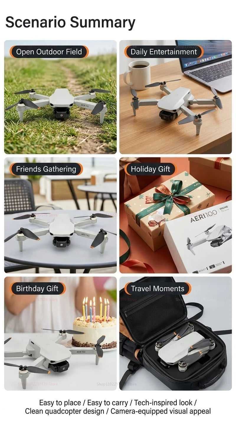 Mini Dronеs Aeri100 8K Professional with Camera Flight Accessories FPV Brushless GPS Return Real Time Travel Flying Gift Toy Boy The jack market .AU The jack market .AU Drones $ 110 14:29#VR-Aeri100 Ultra FLY