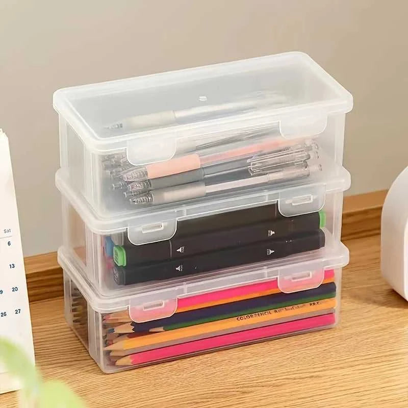 1/5pcs Transparent Plastic Storage Box To Store Small Items Toys Ornaments Jewelry Stickers Cards Organizer With Buckle DIYstuff The jack market .AU The jack market .AU Home $ 22 14:193#1pc