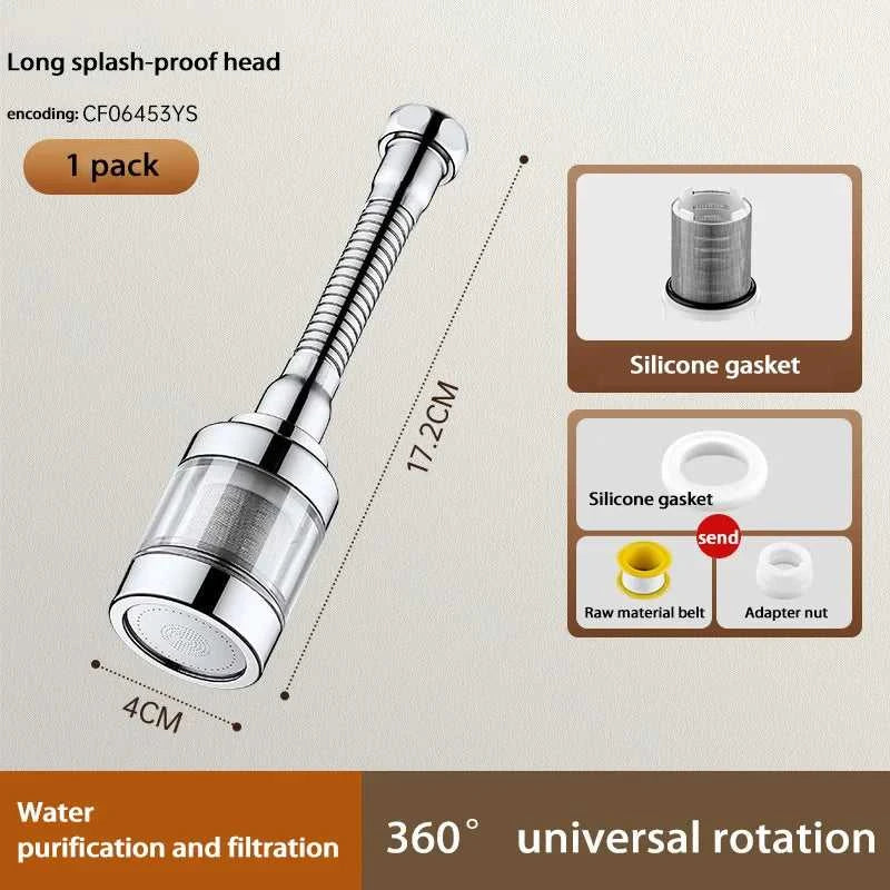 Kitchen Faucet Purifier 360°Rotating Anti Splash Water Telescopic Faucet Extender 316 Stainless Steel Faucet Tap Water Filter The jack market .AU The jack market .AU $ 71 14:10#316 Two Short