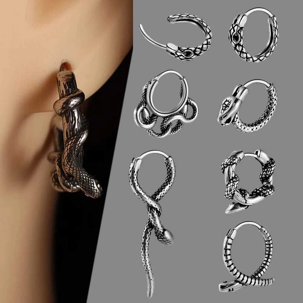 1PC Surgical Steel Retro Irregular Ear Stud Punk Style Cross Twine Snake Ear Cartilage Earrings Body Piercing Jewelry The jack market .AU The jack market .AU Jewellery & Chains $ 47 200000783:29#1PC;200001034:361187#Style 4