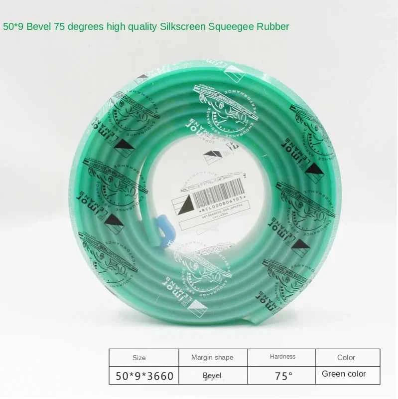 Squeegee Master 50mm Flat Silkscreen Squeegee - Durable Polyurethane Blade for Precision Printing