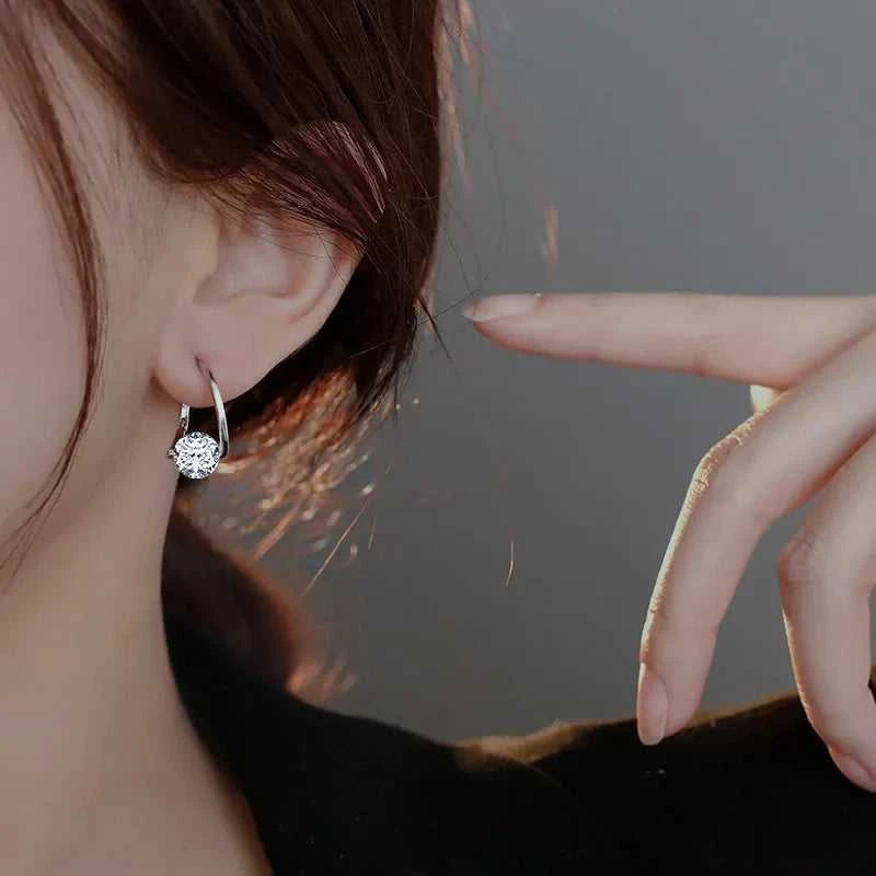 925 Sterling Silver Zircon Hoop Earrings Simple Temperament Exquisite Hot Semale Sexy Jewelry Gift The jack market .AU The jack market .AU Jewellery & Chains $ 54 200000226:347#gold