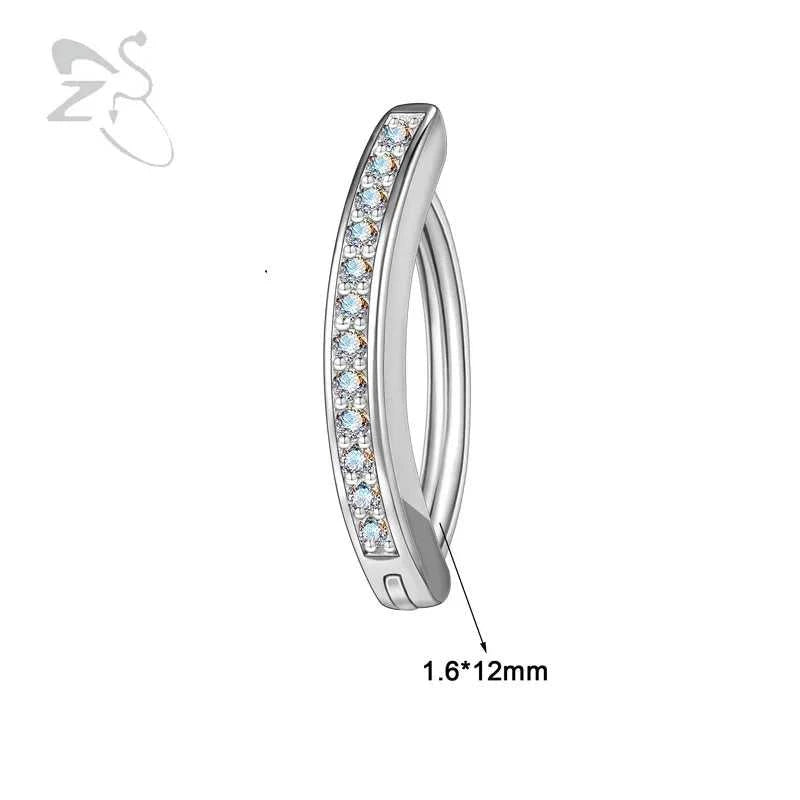 ZS 1PC 925 Sterling Silver Navel Ring Reverse Curved Belly Button Clicker Minimalist Belly Piercing Zircon Navel Piercing 14/16G The jack market .AU The jack market .AU Jewellery & Chains $ 55 200001033:200003762#style2 1.6x10mm