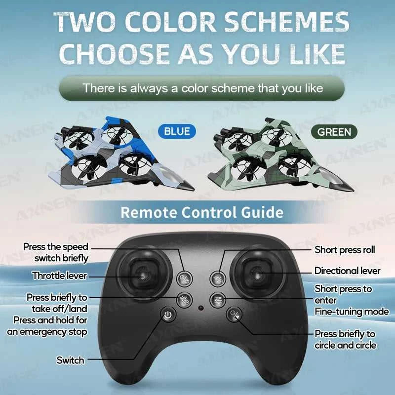 Quadcopter Remote Control Aircraft Drone Model Hovering Flight Fighter Fixed Height Rolling Stunt Toy Fall Resistant Kids Aldult The jack market .AU The jack market .AU Drones $ 70 14:29#E76 blue deone