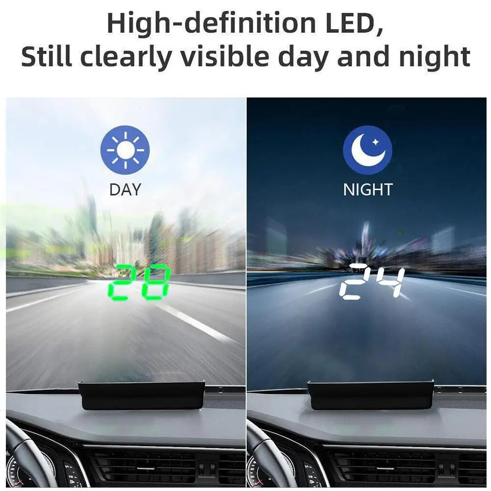 Car Head-up Display HUD Windshield KMH Digital Electronic Speedometer GPS System Projector Interior Trim Accesorios