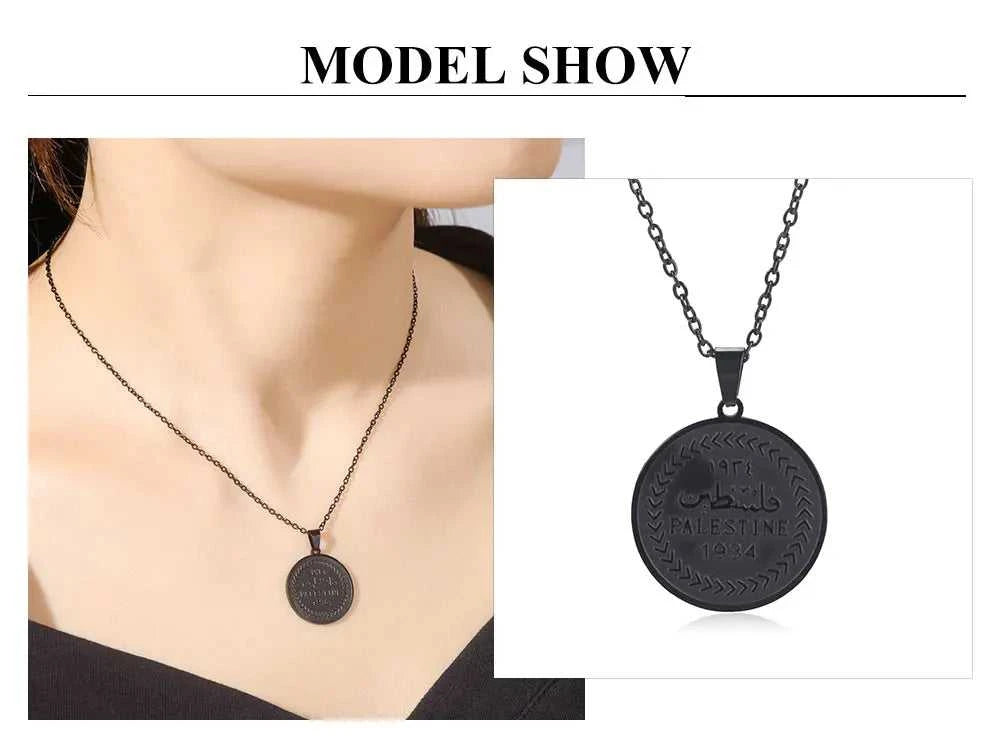Cazador Vintage Palestine Women's Necklace Men Pendant Choker Necklace Mother Gift Stainless Steel Jewelry 2024 Wholesale The jack market .AU The jack market .AU Jewellery & Chains $ 48 200001034:2604813136#Rose Gold Color