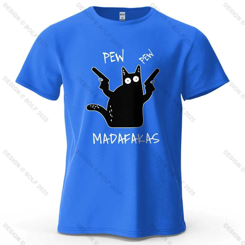 Cool Cat Funky Printed Men's T-Shirt 100% Cotton Oversized Humorous Graphic Tees for Women Tops Tees Casual Streetwear The jack market .AU The jack market .AU Men Fashion $ 31 14:200002984#Wine Red;5:361385