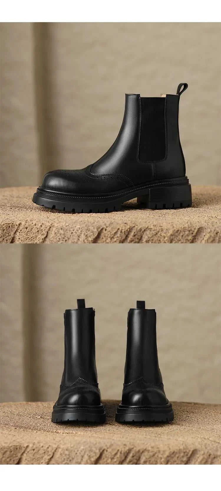 NEW Autumn Boots Women Split Leather Shoes for Women Round Toe Chunky Heel Women Boots Winter Black Chelsea Boots сапоги женские The jack market .AU The jack market .AU Step Up Your Style: Trendy Shoes for Every Occasion! $ 131 14:365458#Brown;200000124:100010481