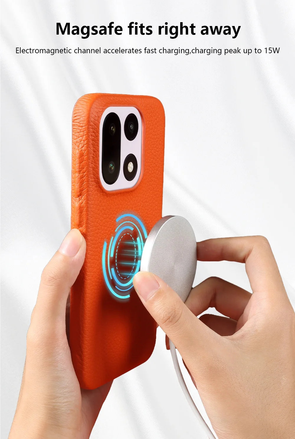 For Oneplus 15 Case 13R 12 10R 8Pro 7T 9R 7TPro Case Luxury Genuine Leather Cases For Magsafe Oneplus Phone Cover Magnetic Coque