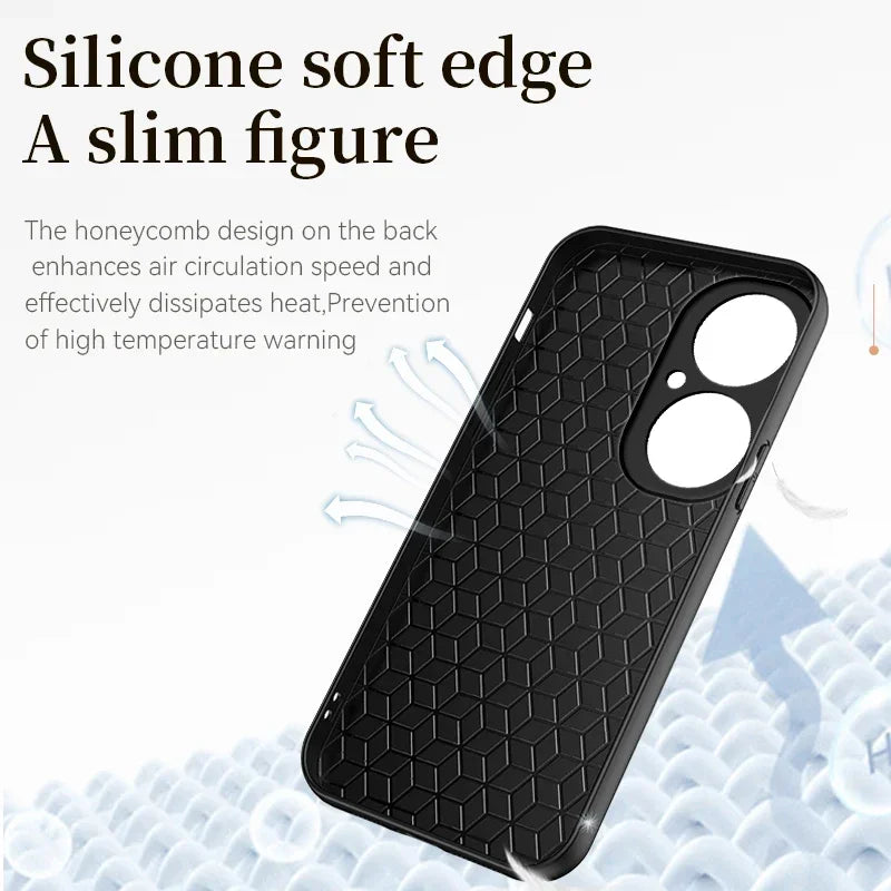 Huawei Leather Case - Soft Matte, Anti-Fingerprint, Shockproof Protection for Nova 12, 11i, 11 Pro, 10 SE, 9, 8i