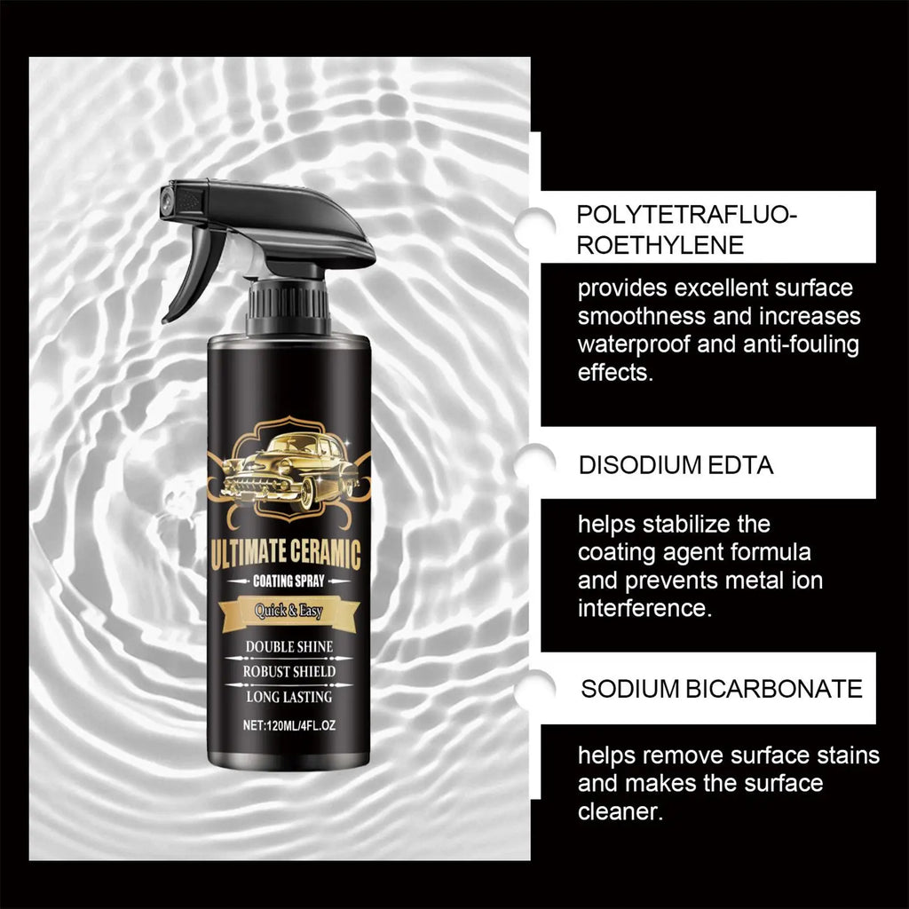 Car Coating Spray 120ml Multi-Functional Clear Coat Spray Paint Care Automotive Paints & Primers For Truck RV Marine Motorcycle