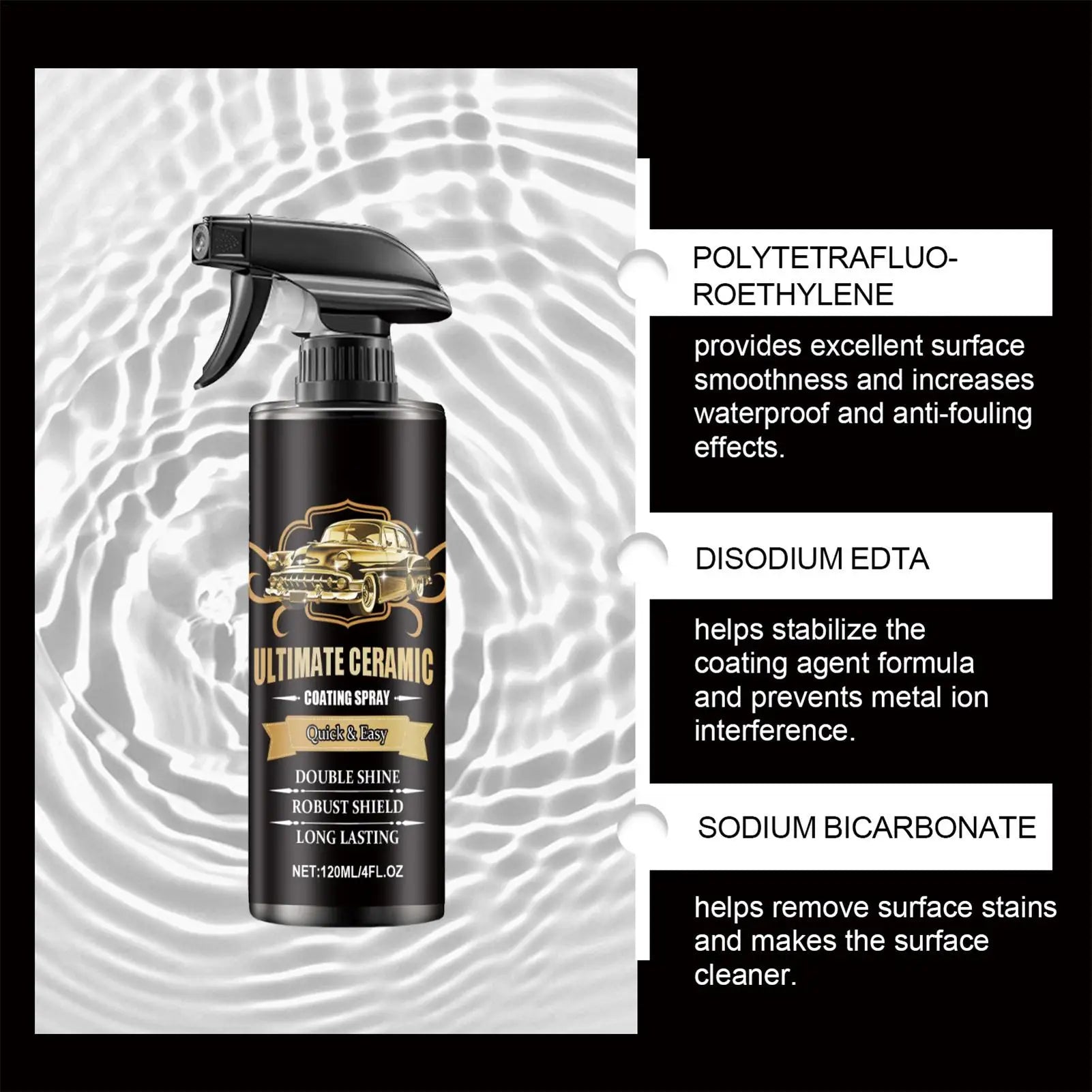 Car Coating Spray 120ml Multi-Functional Clear Coat Spray Paint Care Automotive Paints & Primers For Truck RV Marine Motorcycle