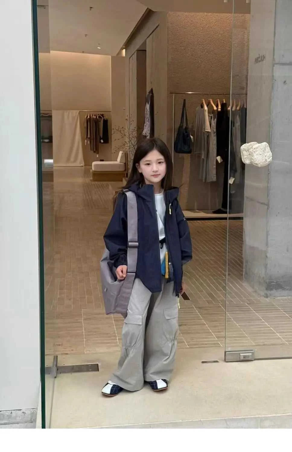 4-12Y Children's Navy Blue Spring Autumn Coat 2025 New Style Soft Windproof jackets for Girls Teenager Casual Loose Hooded Top The jack market .AU The jack market .AU Mum & Kids: Essential Products for Every Family $ 45 14:1063;200000463:200004191#120cm(for 105-115cm)