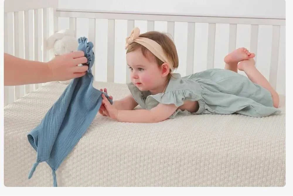 Muslin Baby Comfort Towel Cotton Comforter Blanket Soft Newborn Sleeping Dolls Kids Fashion Sleep Toy Soothe Appease Towel Bibs The jack market .AU The jack market .AU Mum & Kids: Essential Products for Every Family $ 22 14:175#SU1017 Blue