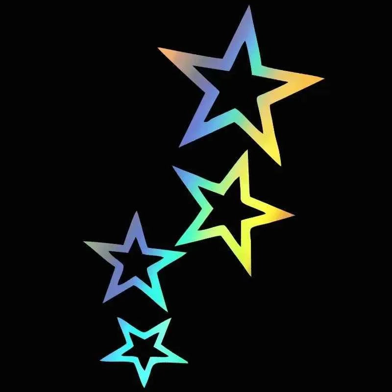 LYKX Stars Car Sticker Vinyl Car Decal Waterproof Stickers on Car Truck Bumper Rear Window No Background