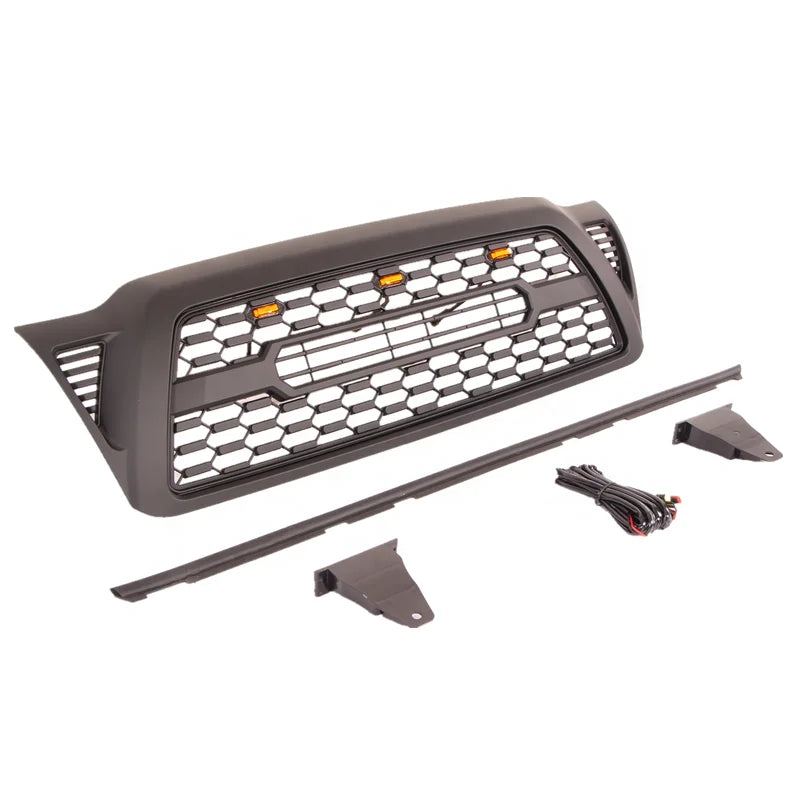 Pickup Truck Auto Parts Body Kits Offroad Part ABS Plastic Black Front Bumper Grill Parilla Para Fit For Tacoma 2005-2011