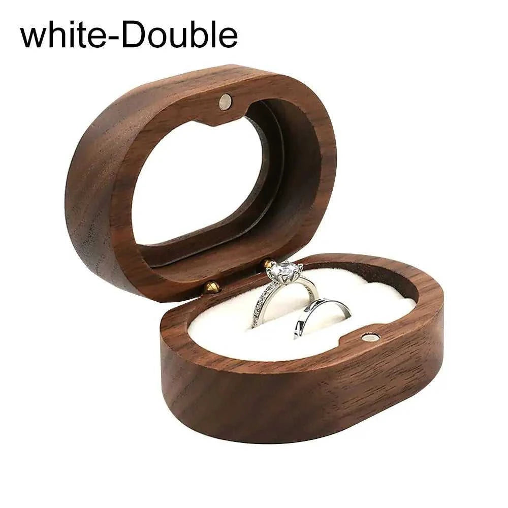 Retro Oval Wooden Jewelry Box Lover Ring Display Box Engagement Wedding Couples Ring Storage Holder Love Gift The jack market .AU The jack market .AU Jewellery & Chains $ 51 14:29#black;5:200004182#Double