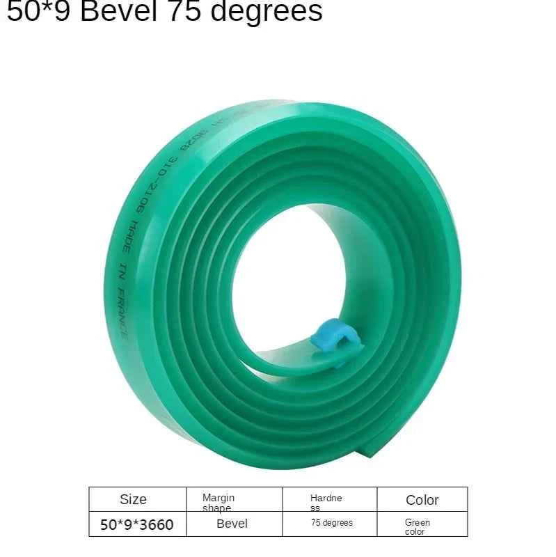 Squeegee Master 50mm Flat Silkscreen Squeegee - Durable Polyurethane Blade for Precision Printing