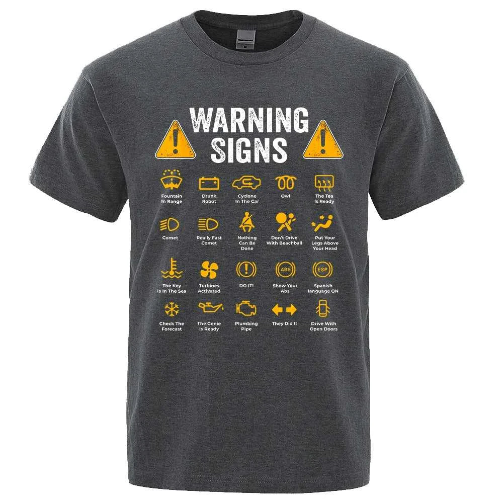 Funny Driving Warning Signs 101 Auto Mechanic Gift Driver T-Shirt Fashion Casual T Shirt Cotton Mens Tops Tees Casual Oversized The jack market .AU The jack market .AU Men Fashion $ 35 14:173#Brown;5:4183